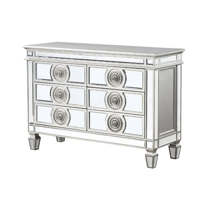 Varian - Server - Mirrored & Antique Platinum - 34"