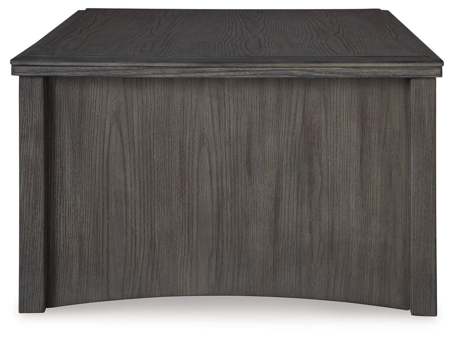 Montillan - Grayish Brown - Lift Top Cocktail Table