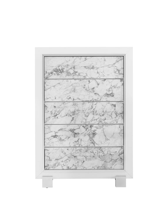 Skye - Marble Chest - White