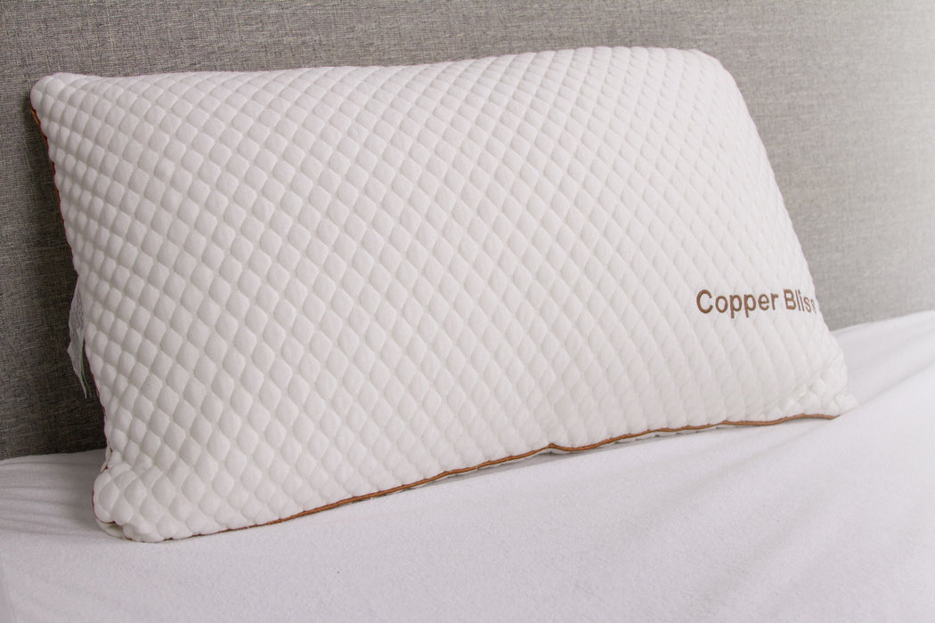 Copper - Bliss Pillow - White