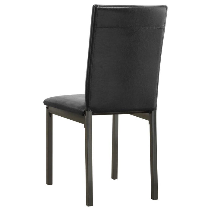 Garza Group - Black - Garza Upholstered Dining Chairs Black (Set of 2)