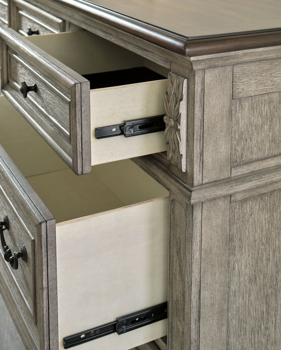 Lodenbay - Antique Gray - Dresser, Mirror