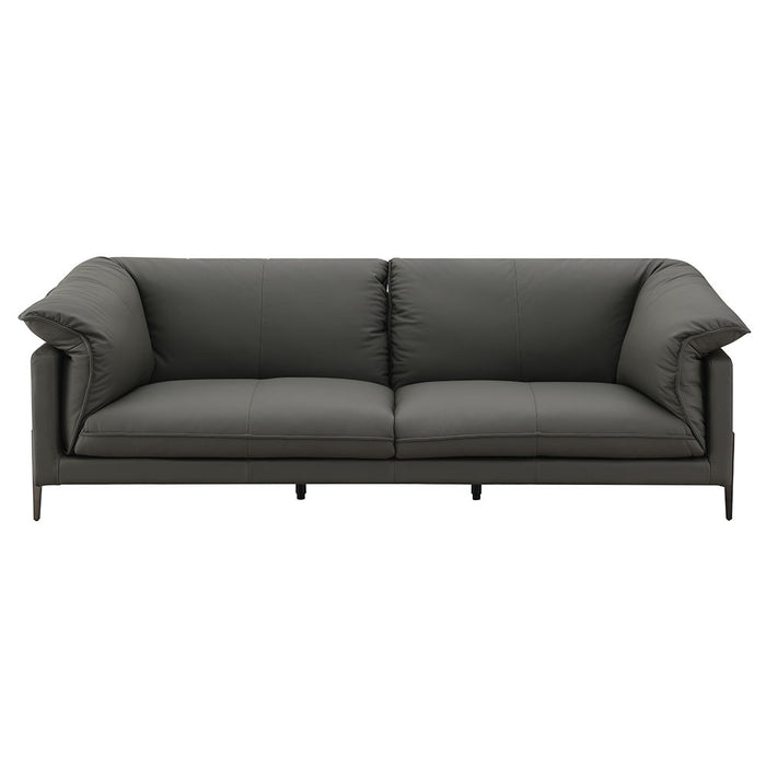 Tadi - Loveseat - Black Top Grain Leather