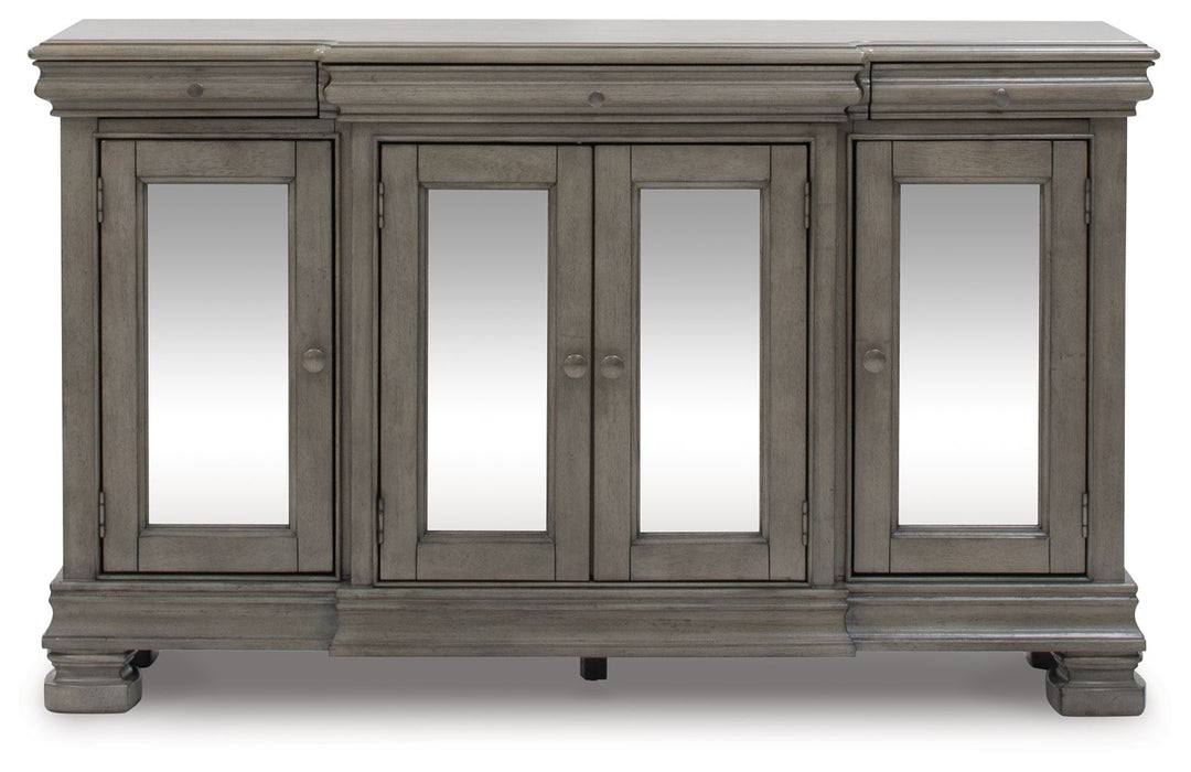 Lexorne - Gray - Dining Room Server