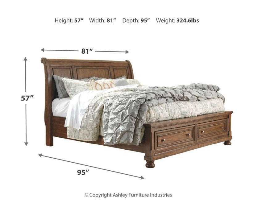 Flynnter - Storage Sleigh Bed