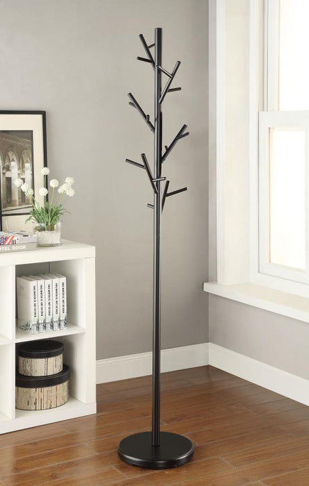 18-hook Coat Rack Black