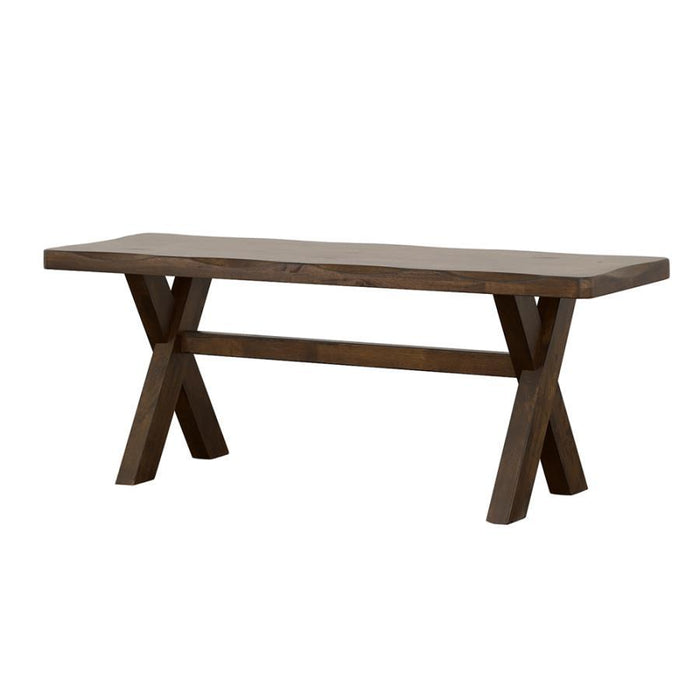 Alston Collection - Alston X-shaped Dining Bench Knotty Nutmeg