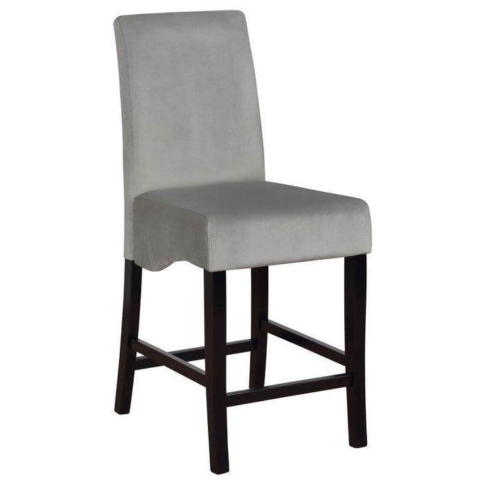 Stanton Collection - Grey - Stanton Upholstered Counter Height Chairs Grey And Black (Set of 2)