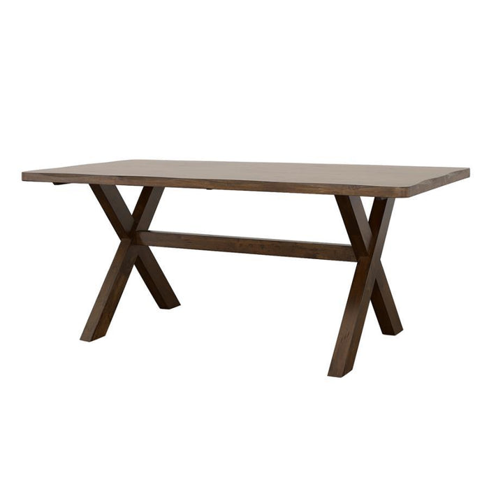 Alston Collection - Alston X-shaped Dining Table Knotty Nutmeg