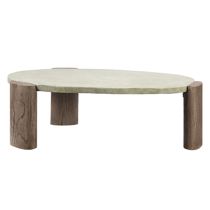 Jacinda - Coffee Table - Weathered Gray & Oak