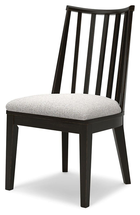 Galliden - Black - Dining Upholstered Side Chair (Set of 2)