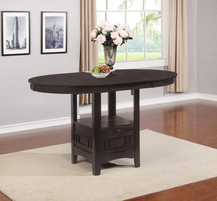 Lavon Collection - Lavon Oval Counter Height Table Espresso