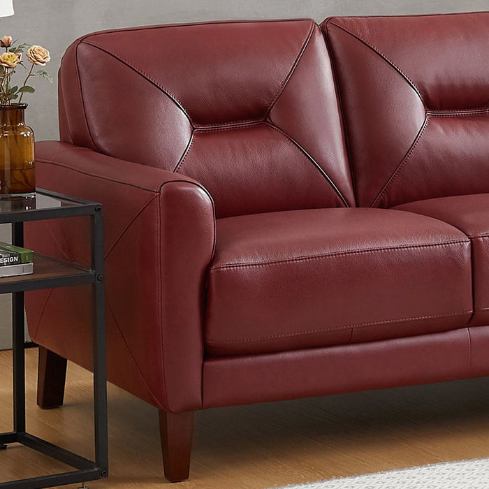 Mavis - Leather Loveseat