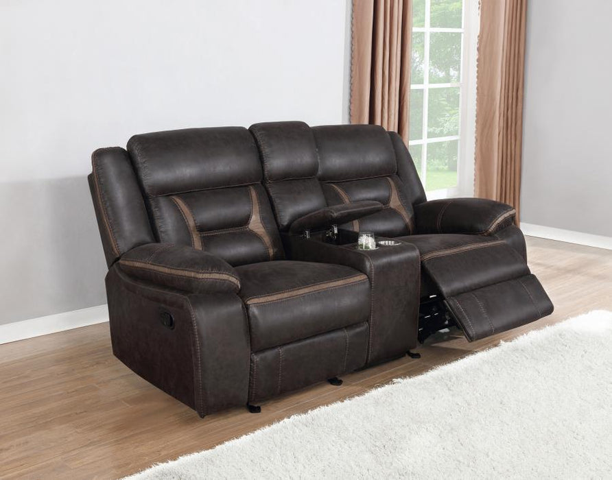 Greer - Glider Loveseat W/ Console