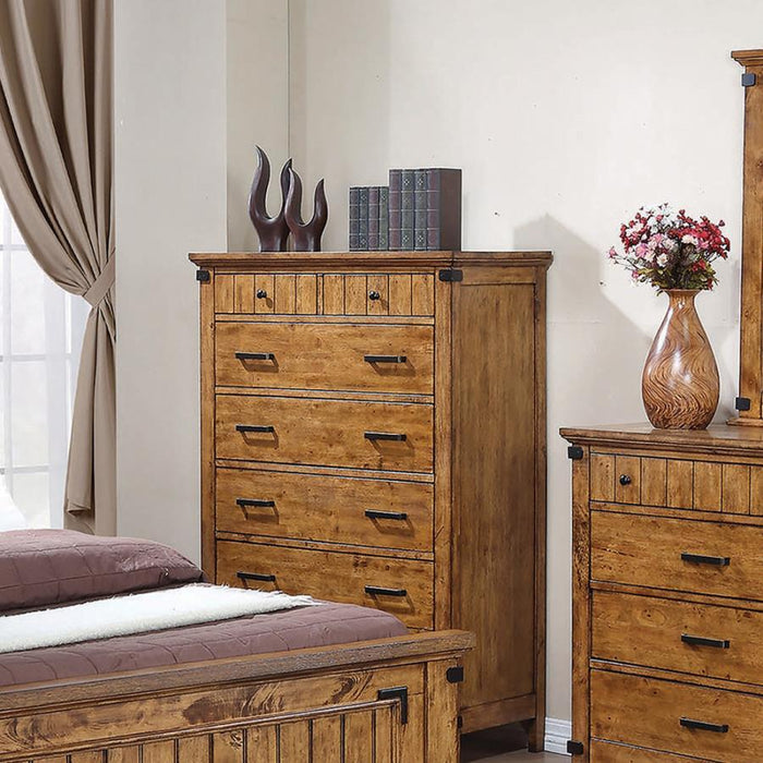 Brenner Collection - Brenner 7-drawer Chest Rustic Honey