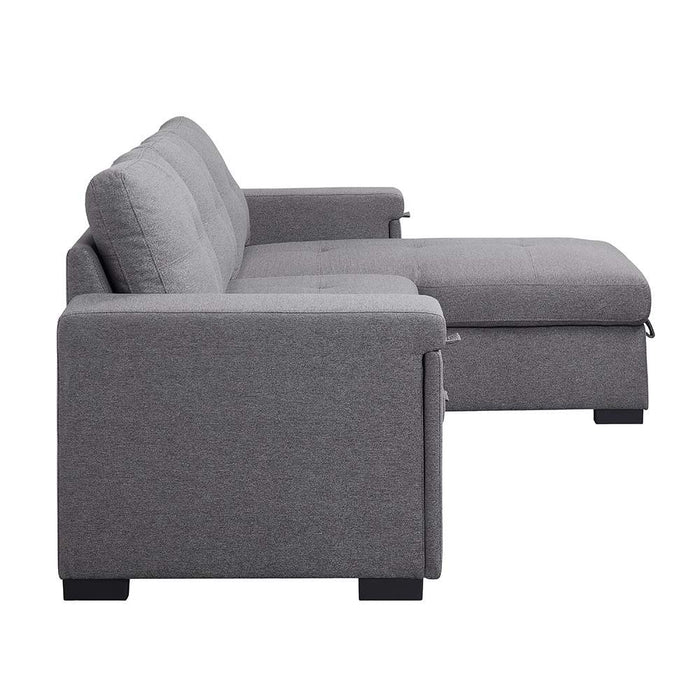 Jacop - Sectional Sofa - Dark Gray Fabric