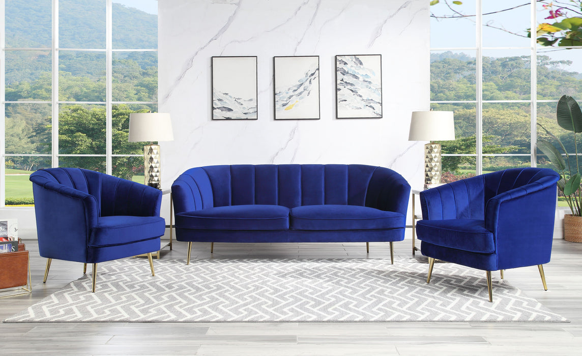 Eivor - Chair - Blue Velvet