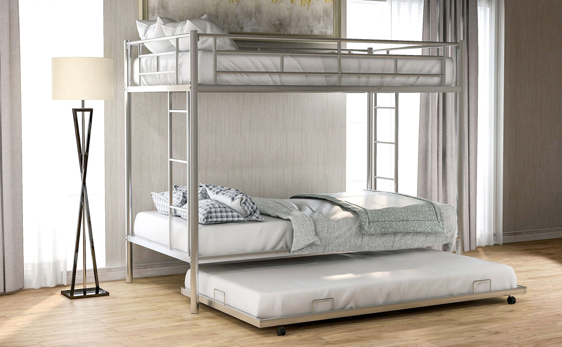 Twin Over Twin Bunk Bed With Trundle