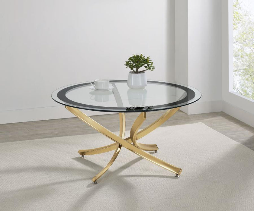 Brooke - Glass Top Coffee Table