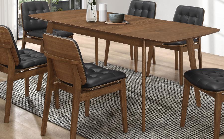 Redbridge Collection - Redbridge Butterfly Leaf Dining Table Natural Walnut