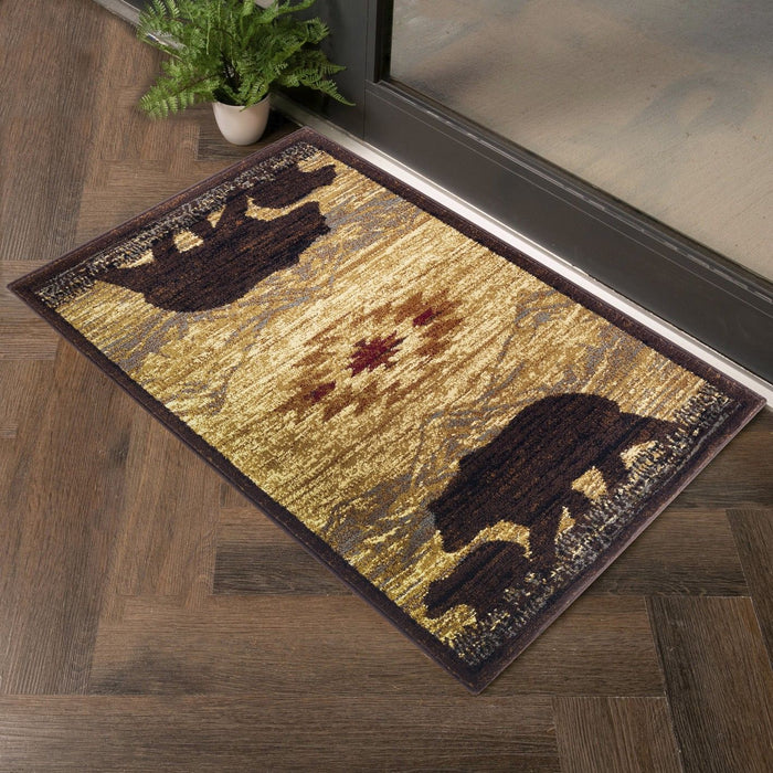 Nature's Nest - GC_CBL3006 Multi 5' x 7' Lodge Area Rug