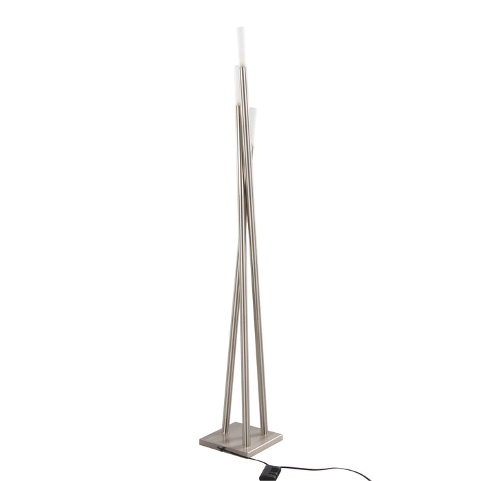 Icicle - Contemporary Floor Lamp - Nickel