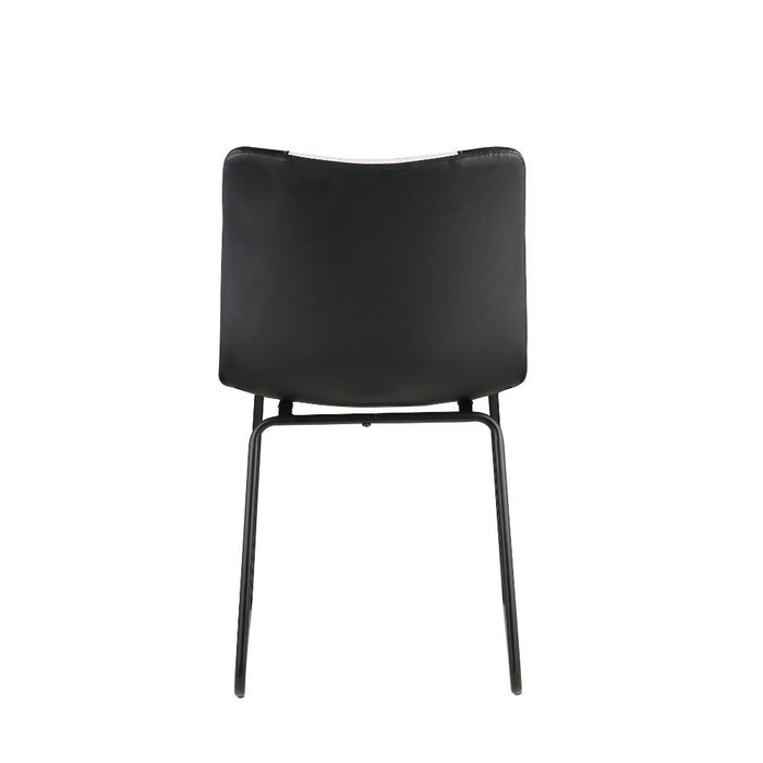 Muscari Accent Chair - Black/White PU & Black