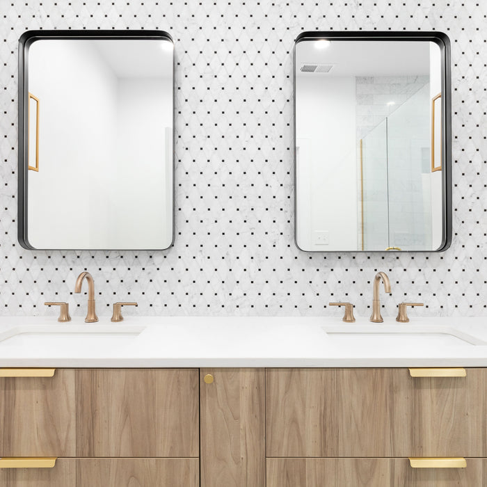 Wall Mirror Rectangular Mirror Metal Framed Mirror Vanity Mirror Dressing Mirror, For Bathroom, Living Room, Bedroom