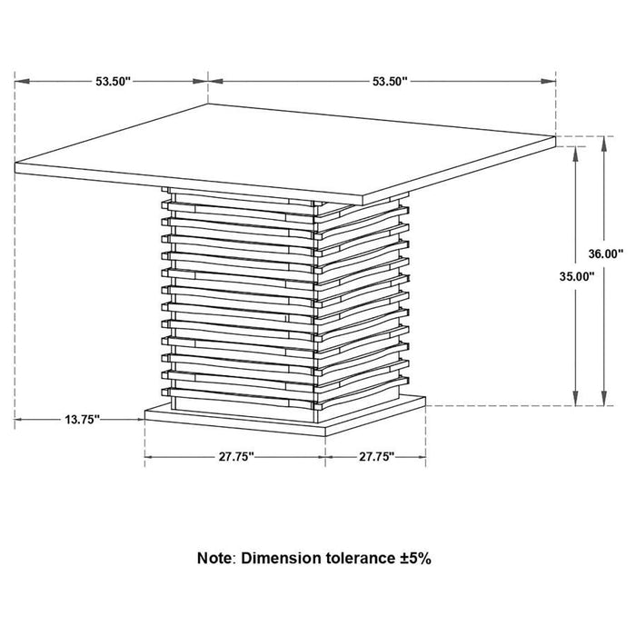 Stanton Collection - Stanton Square Counter Table Black