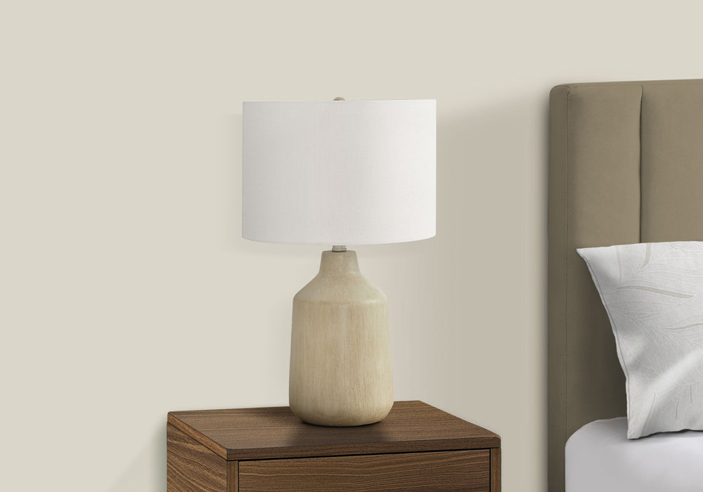 Lighting, Table Lamp, Concrete, Contemporary - Beige