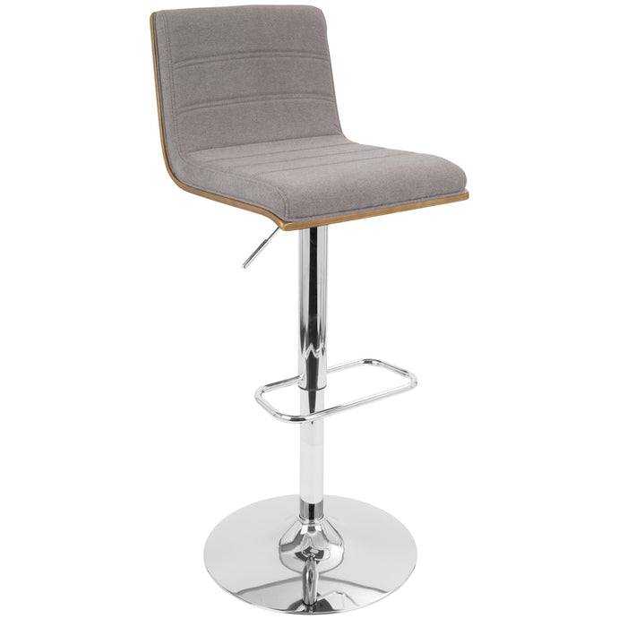 Vasari - Mid Century Modern Adjustable Barstool With Swivel