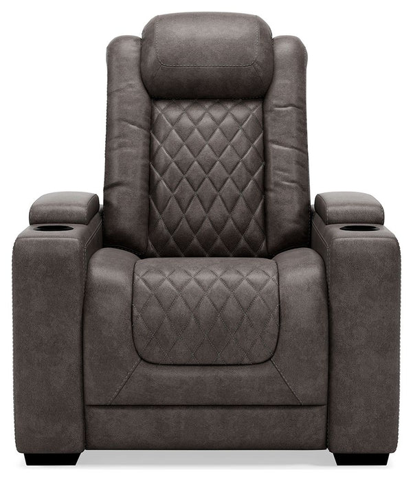 Hyllmont - Gray - Pwr Recliner/Adj Headrest