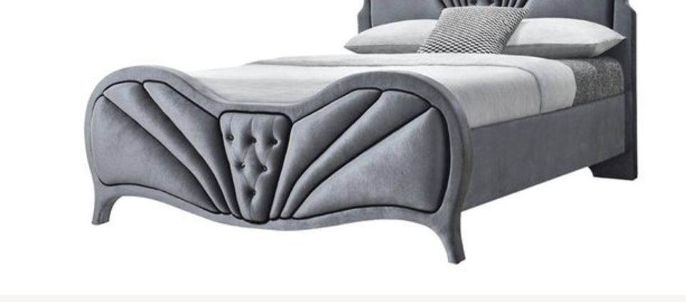 Dante - Queen Bed - Gray