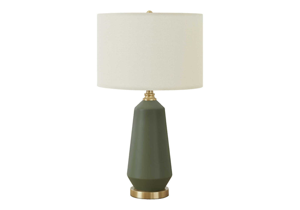 Lighting, Table Lamp, Green Ceramic, Contemporary - Green