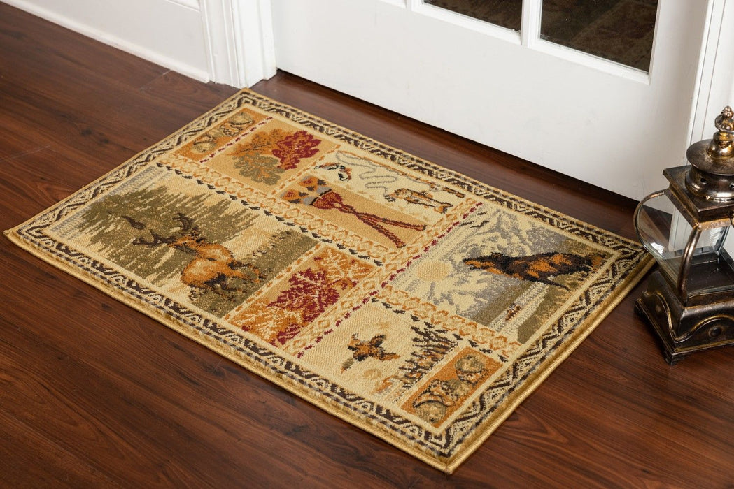 Woodland - GC_RST5401 Multi 5' x 7' Lodge Area Rug