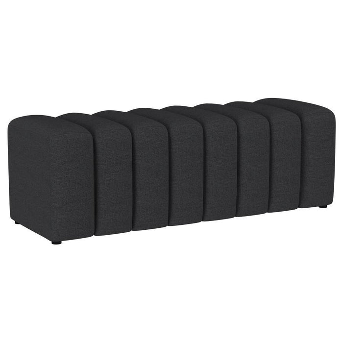 Summer - Upholstered Channel Tufted Accent Bench