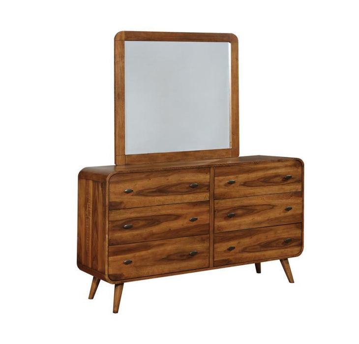 Robyn - Robyn Rectangular Mirror Dark Walnut