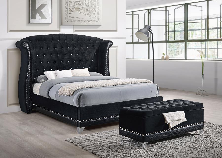 Barzini - Wingback Tufted Bed