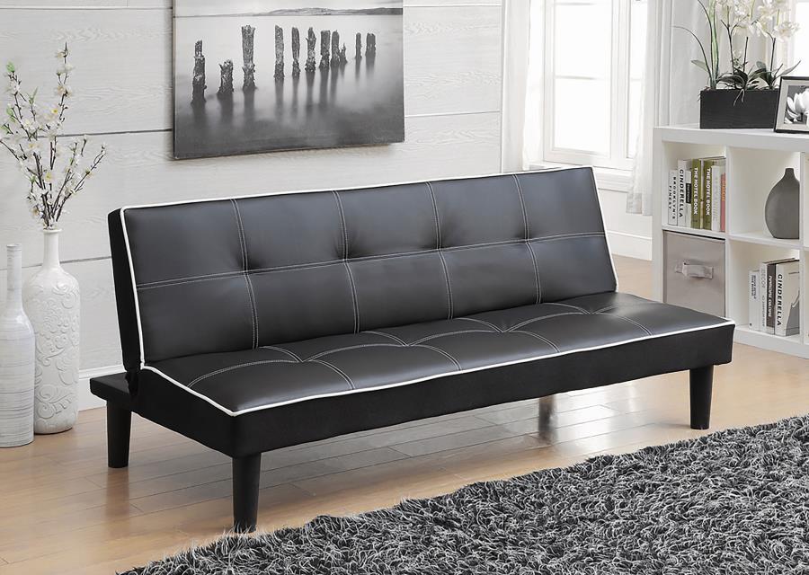 Living Room : Sofa Beds - Black - Katrina Tufted Upholstered Sofa Bed Black