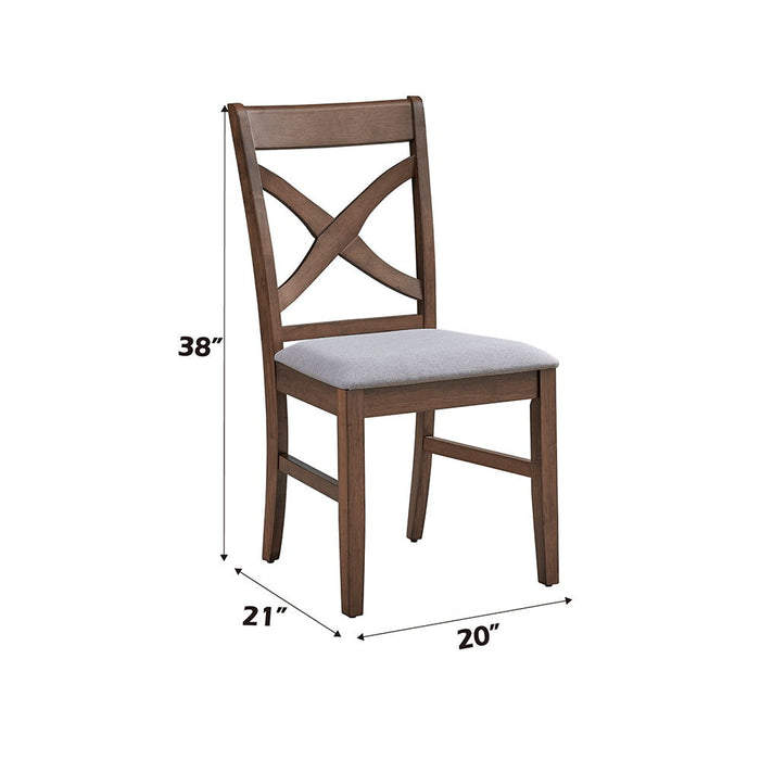 Ferris - Side Chair (Set of 2) - Brown Finish