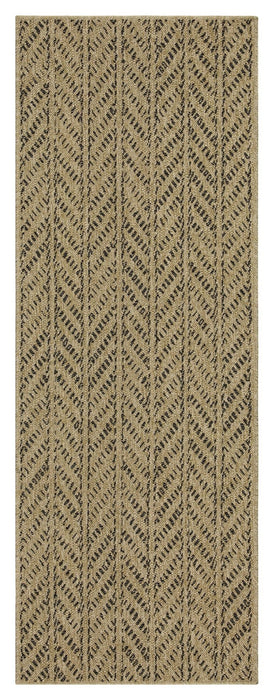 Earth - 7'10" X 10'3" Indoor, Outdoor Area Rug - Black, Natural