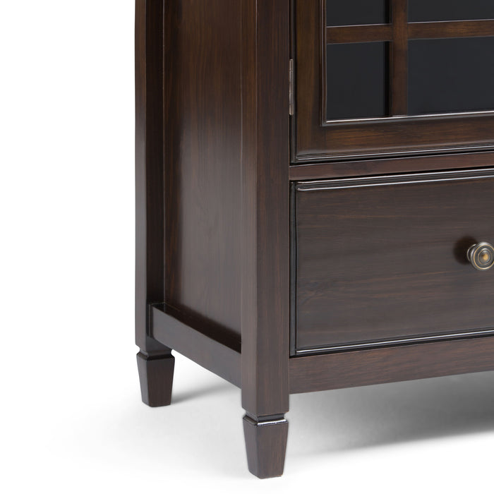 Connaught - Tall Storage Cabinet - Dark Chestnut Brown