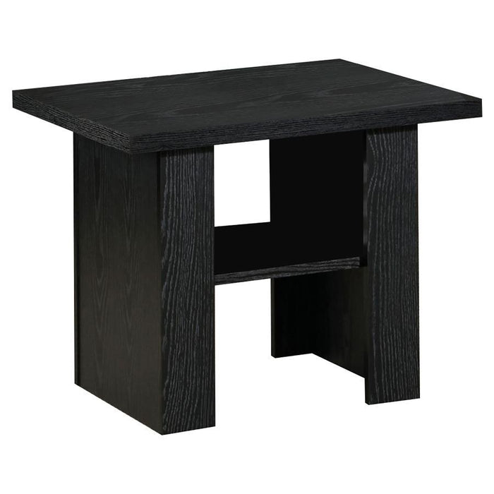 Living Room : Occasional Sets - 3-piece Occasional Table Set Black Oak