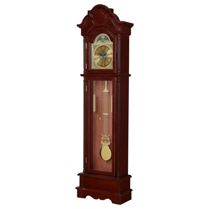 Pink - Grandfather Clock Brown Red And Clear