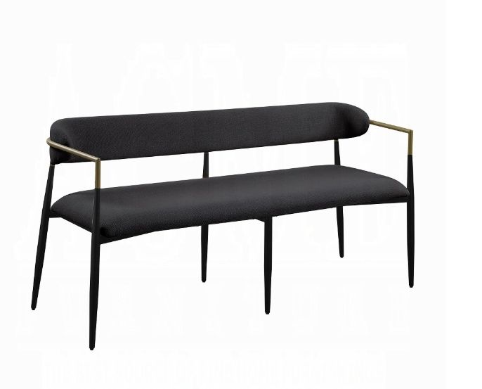 Jaramillo - Chenille Bench - Black