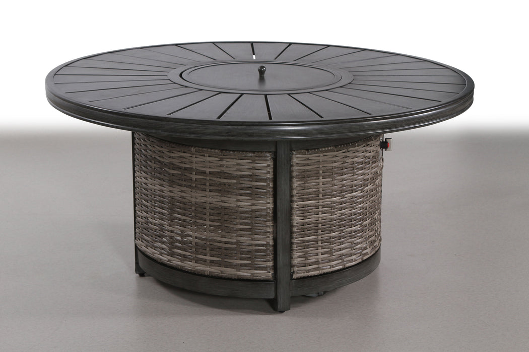 Propane Outdoor Fire Pit Table - Gray