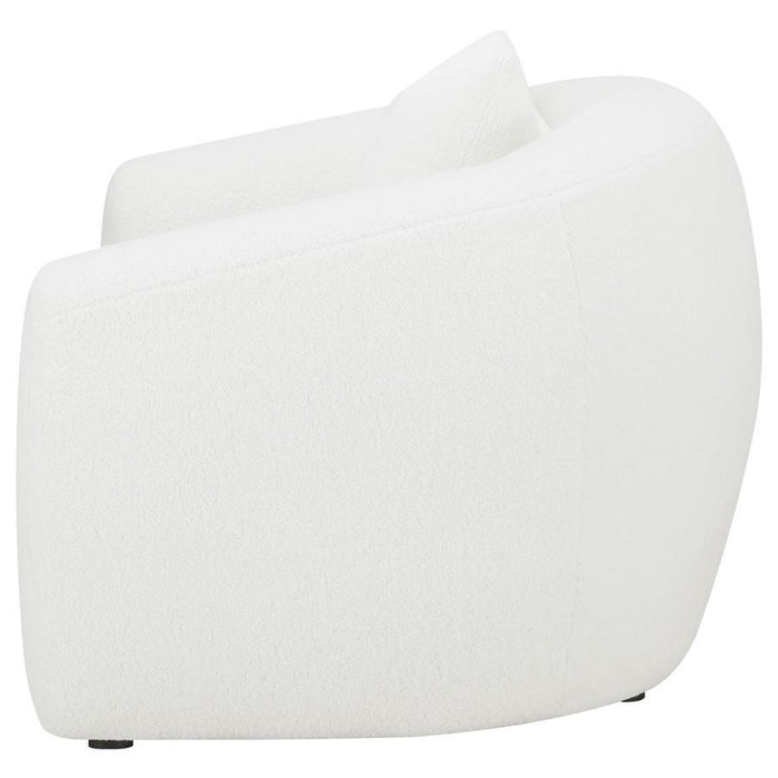 Isabella - Upholstered Tight Back Chair - White