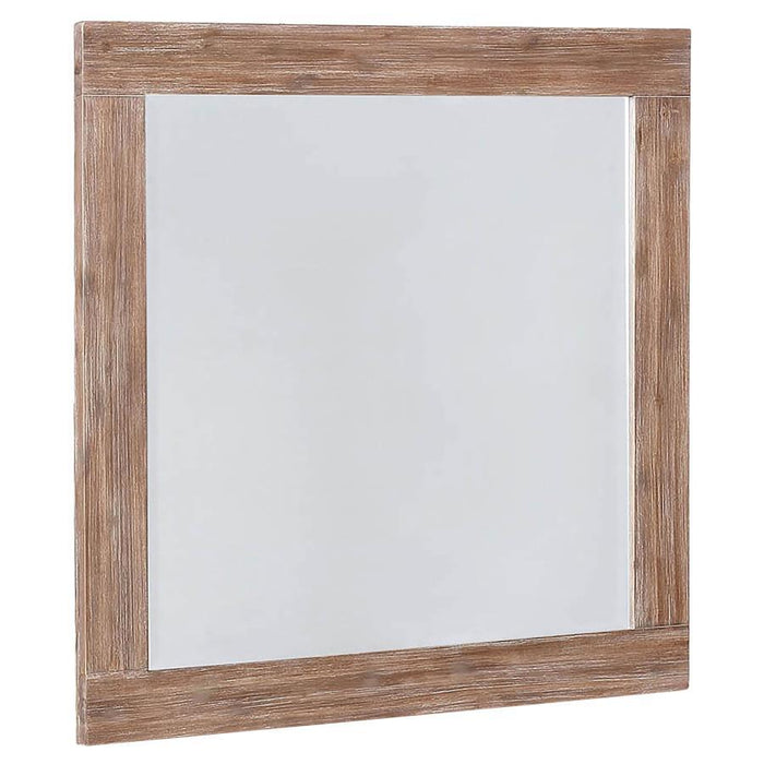 Marlow Collection - Marlow Rectangular Mirror Rough Sawn Multi