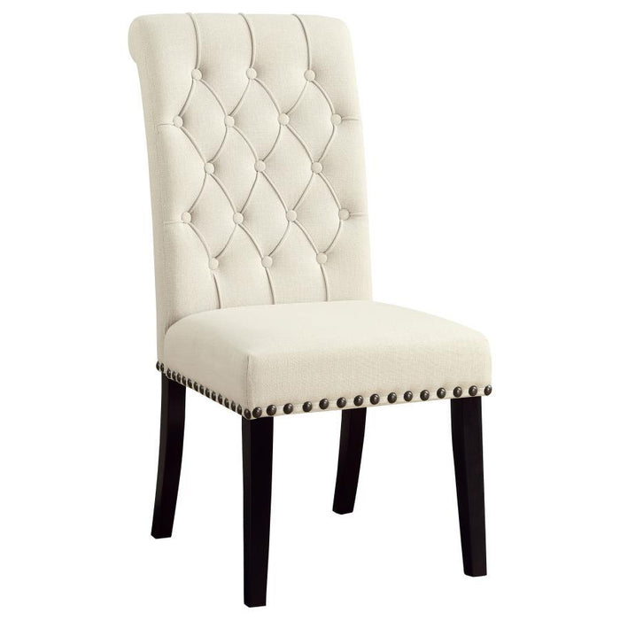 Beige - Tufted Back Upholstered Side Chairs Beige (Set of 2)