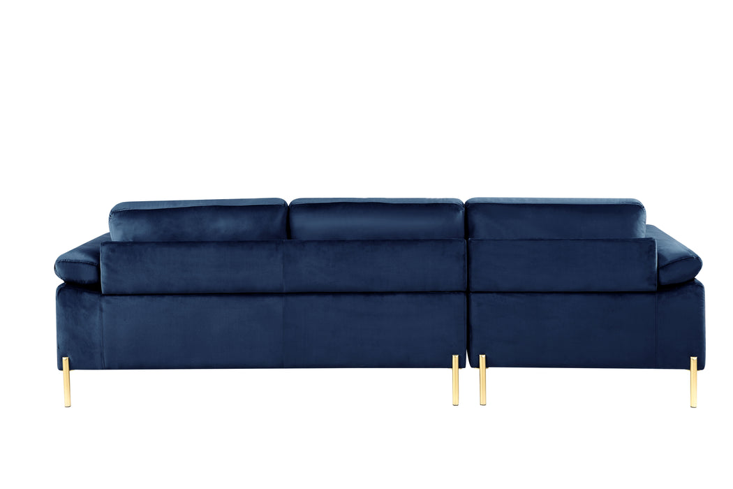 Shannon - Velvet Sectional Sofa With Chaise